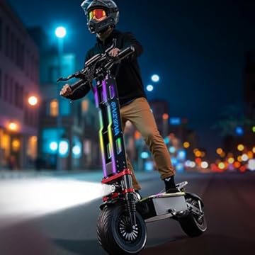 dual motor electric scooter with seat