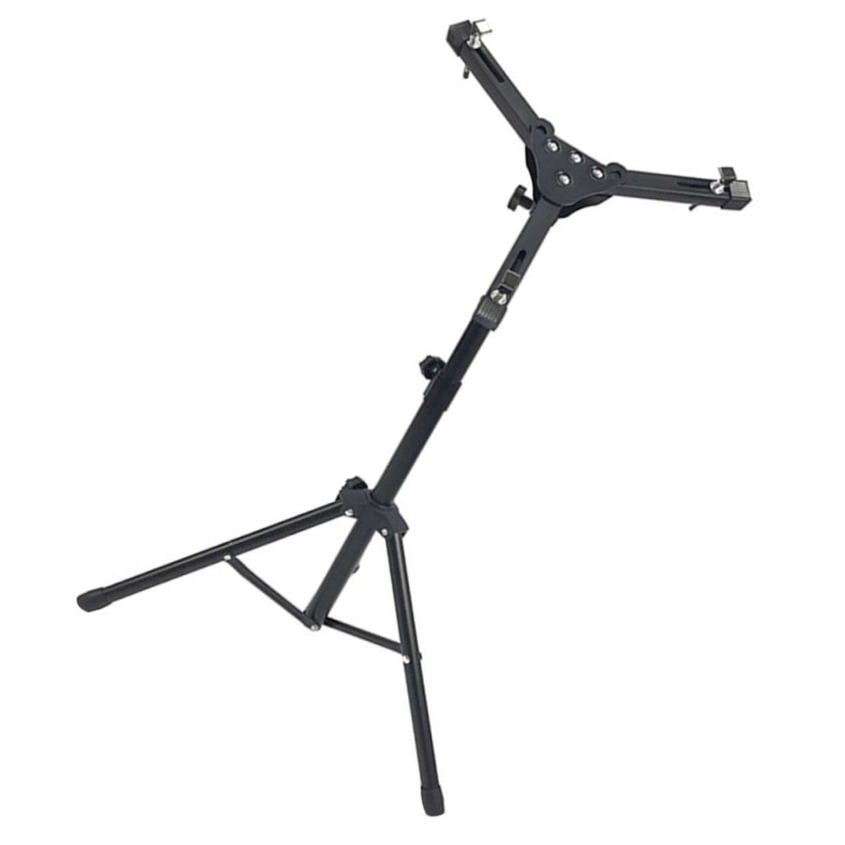 GOOHOCHY Djustable Height Drum Stand for Practice Pad Dumb Drum Holder Snare Drum Rack Iron Abs Material Black