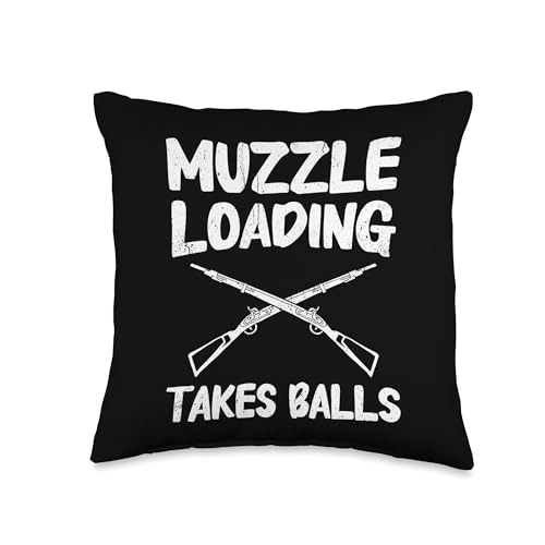 Muzzle Loading Takes Balls Muzzleloader Throw Pillow