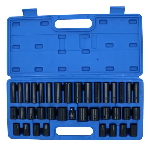 Sockets impact 3/8" 1/2" polyvalent profond et peu profond métrique - 3