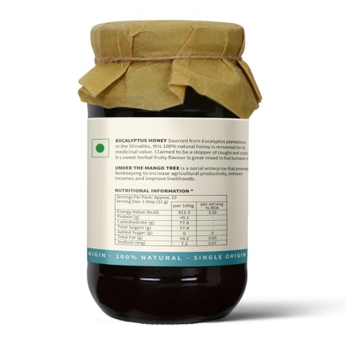 Image of UNDER THE MANGO TREE UTMT Honey - 100% Pure & Natural, Single Origin, No Additives and Ethically Sourced (Eucalyptus, 200g)