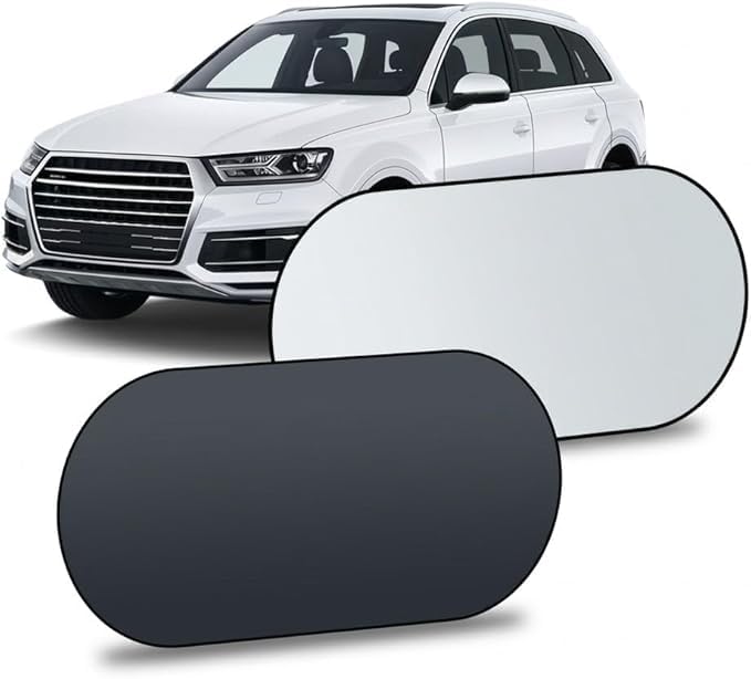 Pare-soleil thermique en argent titane pour lunette arrière de Tesla