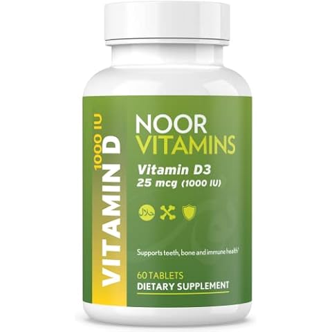 Noor Vitamins Halal Vitamin D3 Tablets Cover