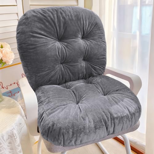 Yuragim Gartenstuhlauflagen Hochlehner, Sitzpolster Stuhl 40x85cm, 8cm Dick Gartenstuhl Hochlehner Auflagen Stuhlkissen Sitzkissen Polster Kissen für Indoor Outdoor,Garten, Büro,Küche,Café,Esszimmer