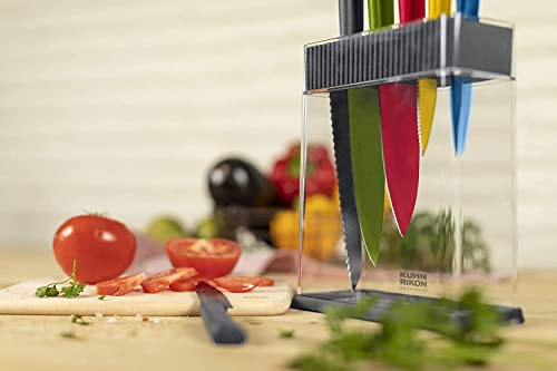 Kuhn Rikon Vision Transparent Storage Block For Knives And Scissors, 8.5 X 3 X 8.5 Inches, Rectangular #TOP5