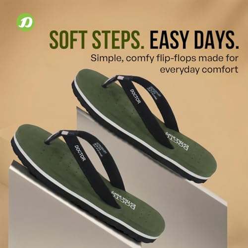 Image of DOCTOR EXTRA SOFT House Slipper for Women's Care Dr Orthopaedic Super Comfort Fitting Flat Cushion Chappal Flip-Flop for Ladies & Girl's