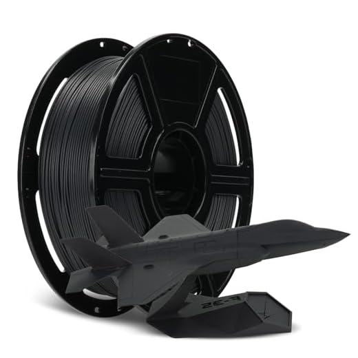 ⚡ FLASHFORGE Carbon Fiber PLA Filament 1.75mm Volcanic Rock Gray, Reinforced 3D Printer Filament 1kg, Lightweight & High-Strength PLA-CF Filament, Strong & Easy to Print