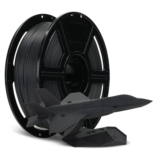 Image of FLASHFORGE Carbon Fiber PLA Filament 1.75mm Volcanic Rock Gray, Reinforced 3D Printer Filament 1kg, Lightweight & High-Strength PLA-CF Filament, Strong & Easy to Print