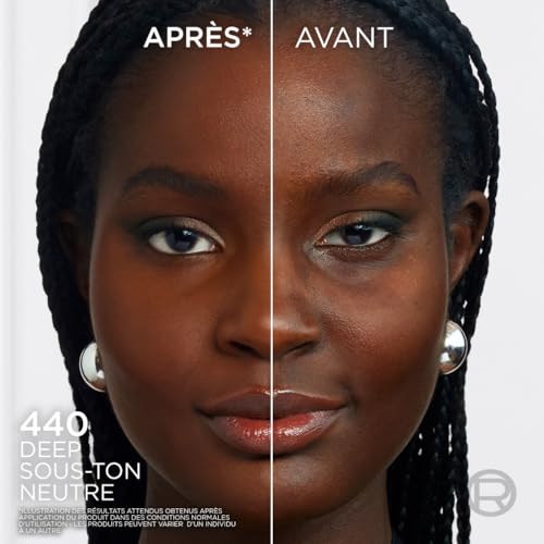 'Oréal Paris Encre de Teint Skin Ink Fond de Teint Haute Couvrance Tenue Semi Permanente Fini Naturel Convient aux Peaux Sensibles Teinte : Deep Neutral 440 15 ml - vue 5