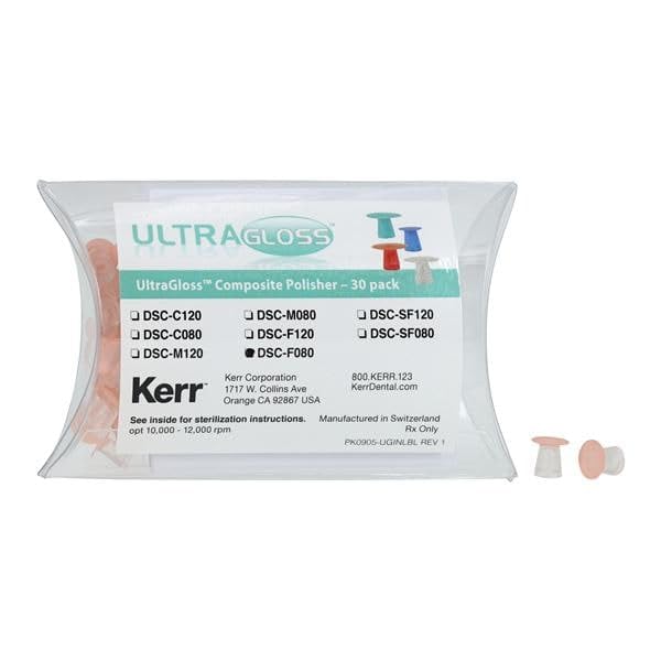 Axis Dental DSC-F080 NTI UltraGloss Composite Polishers Small Fine Double Sided 30/Pk