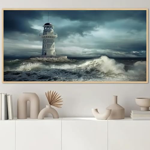 Toile navigation grand format pour habiller un grand mur vide de salon