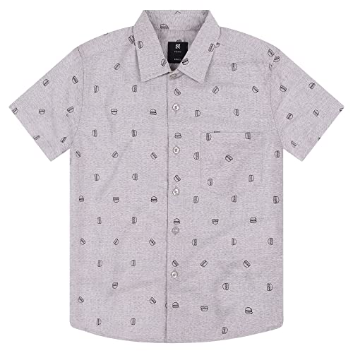 Visive Hawaiian Shirts for Boys Short Sleeve Printed Button Up Shirt