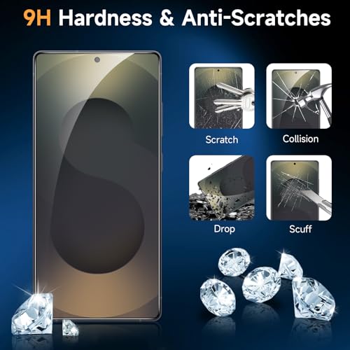 LYWHL 2-Pack Samsung Galaxy S25 Ultra Screen Protector, Tempered Glass for S25 Ultra with Alignment Frame, Sensitive Touch & Fingerprint Unlock, Anti-Scratch Case Friendly Bubble Free Easy Install - image 4