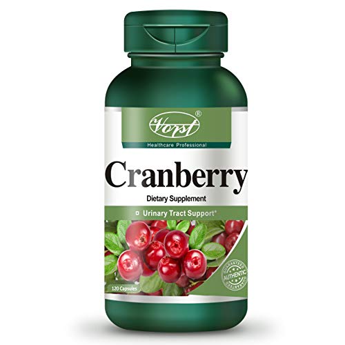 VORST Cranberry 500mg with 12:1 Extract Ratio (6000 Raw Extract Equivalent) 120 Capsules | Supplement for UTI Urinary Tract Infection for Women & Reducing Bile Acids in Digestive System