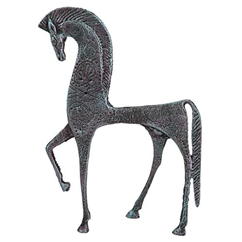 Design Toscano Sp806 Greek Ironwork Spartan Horse Statue,Verdigris #TOP3