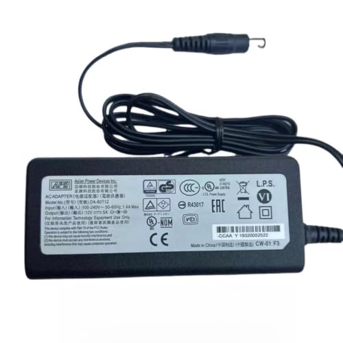 Cargador 12V 5A TNNBNT estable para alimentar monitores y DVR 2