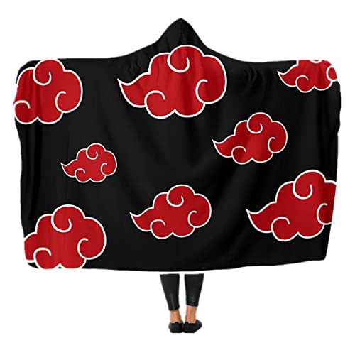 Red Cloud Wearable Blanket Cape Costume: Cloak Throw Ninja Cosplay Halloween Hooded Robe Plush Soft Warm Anime Cozy Wrap Funny Shawl Fleece Adult Kid 80x60 inch Red Cloud Wearable Blanket Cape Costume: Cloak Throw Ninja Cosplay Halloween Hooded Robe Plush Soft Warm Anime Cozy Wrap Funny Shawl Fleece Adult Kid 80x60 inch