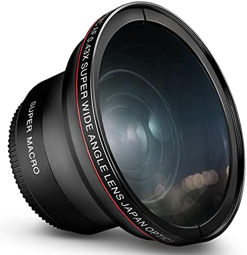 49MM 0.43x Altura Photo Professional HD Wide Angle Lens (w/Macro Portion) for Canon EOS M50 M M2 M3 M5 M6 Mark II M10 M100 M200 Mirrorless Cameras