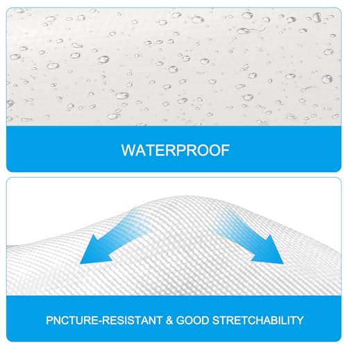 Image of PATIKIL Tarpaulin Repair Tape 3.15 inch x 16', PVC Waterproof RV Awning Repair Tape Patch for Outdoor Use Tent Repairing Home Improvement, White