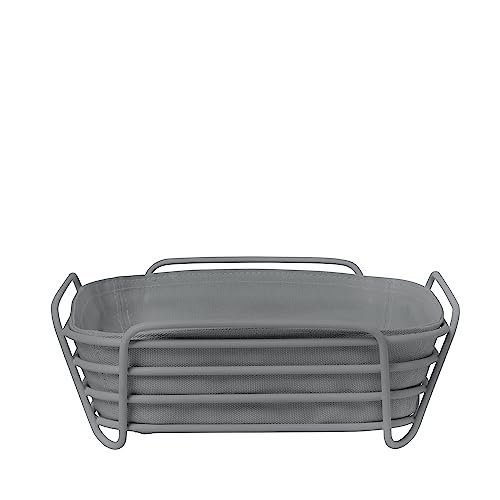 Panier à pain carré amovible Blomus DELARA 26 x 26 cm gris Sharkskin pour table moderne