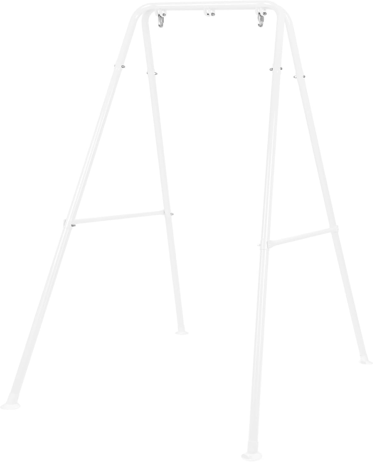 Portable Swing Stand, Hammock Chair Stand with 3 Hooks, Hammock Stand for Indoor/Outdoor, Fit for Most Hanging Chairs, 300 lbs Capacity, Chair not Included (White)