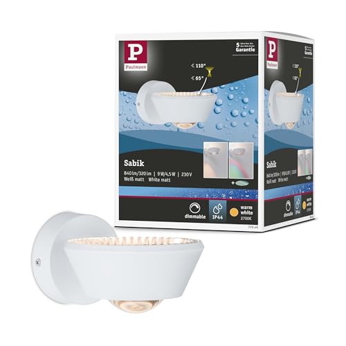 Plafonnier LED Paulmann gradable intensité variable pour salle de bain