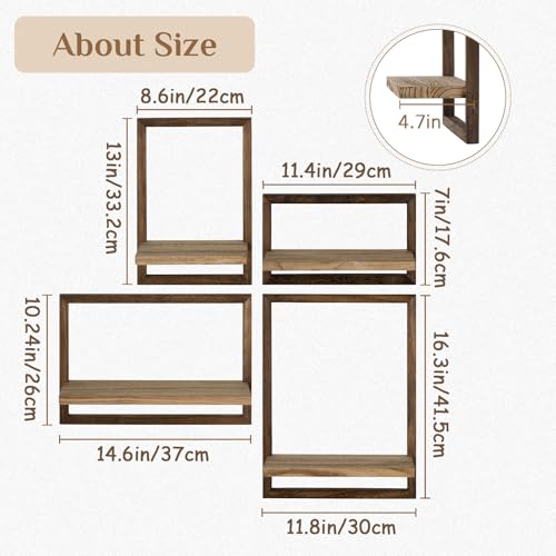 Wood-Wall-Shelves-for-Bedroom-Farmhouse-Rustic-Floating-Shelf-Decorative-Storage-Shelving-Wall-Mounted-Decor-with-Frame-for-Living-Room Wood Wall Shelves for Bedroom Farmhouse Rustic Floating Shelf Decorative Storage Shelving Wall Mounted Decor with Frame for Living Room