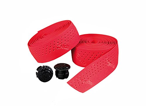 Deda Elementi DEDATAPE85 Cinta de Manillar Perforada, Unisex Adulto, Rojo, Talla única