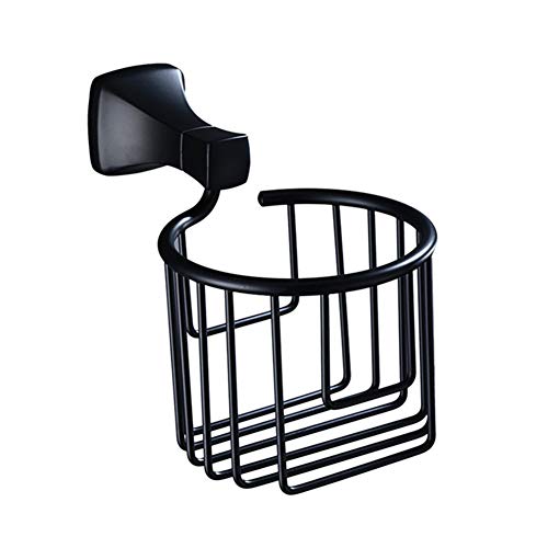 zhppac portarollos baño Negro portarrollos Adhesivo Toallero de Papel para Cocina Soporte de Rollo de Inodoro Soporte de Rollo de baño montado en la Pared Cover