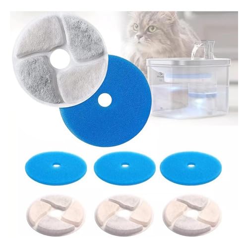 Filtros Refil de Fonte de Água para Gatos Removíveis Círculo Reutilizável Filtro de Carbono Filtro d