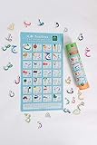 NEMAH'S HOUSE ILM Toolbox Wooden Magnetic Arabic Letter Refrigerator Game with Poster