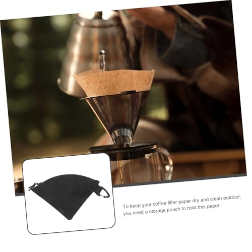 Bolsa de poliéster suave con gancho pulido para filtro de café 4