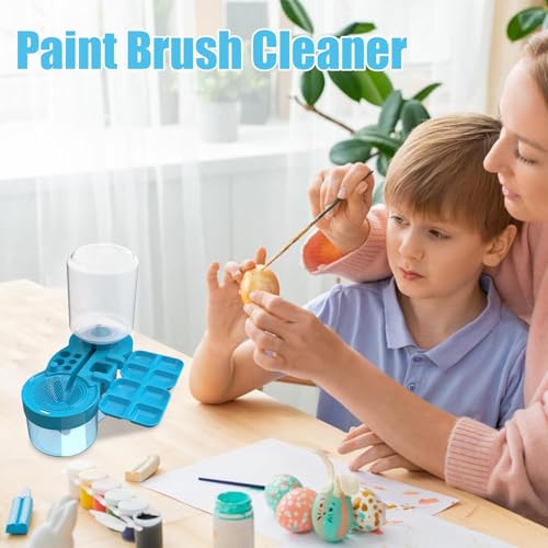 Miniatura 6 de Limpiador De Pinceles Portátil, Enjuagador De Pinceles, Lavador De Pinceles Acrílicos, Fácil De Limpiar, Ligero, Verde Azul Morado Rosa Para Pintura Acrílica, Pintura A Base De Agua
