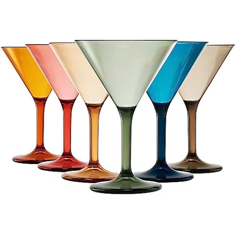 Unbreakable Martini Glasses Set of 6 Cover