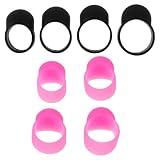 TIKODIDA Silikon Fingerpicks 8 Stück für Handpan und Percussion Instrumente Geräuschmindernd Komfortable Fingerschutzhüllen für Musiker und Schlagzeuger