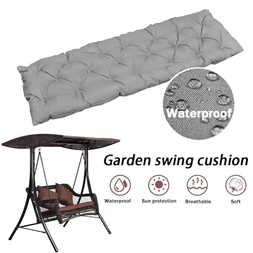 Coussin de banc de jardin imperméable avec rembourrage haute densité de 8 cm