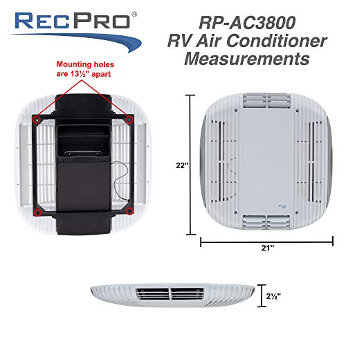 Recpro RP-AC3800 Rv Air Conditioner 15K Ducted Or Non-Ducted | Quiet Ac | 110-120V | Heat Pump And Cooling thumb #7