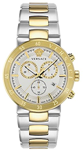 Montre Versace VEPY00620 Urban Mystique homme - Horloge de luxe acier étanche 43 mm