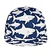 Fashion Baseball Cap Dad Hat for Women Men, Shark Fierce Blue Adjustable Snap Breathable Golf Cap Outwear
