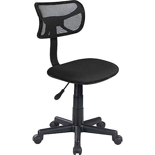 BAKAJI Drehstuhl für Schreibtisch, höhenverstellbar, mit Rädern, ergonomisch, gepolstert, Schwarz BAKAJI Drehstuhl für Schreibtisch, höhenverstellbar, mit Rädern, ergonomisch, gepolstert, Schwarz