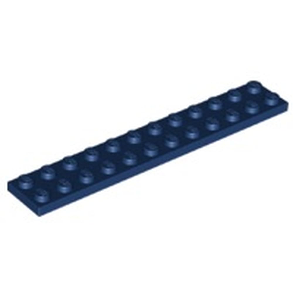 LEGO Plate 2 x 12, Part 2445, Part 2445, Choose Your Colour (Dark Blue, 5, Bricks)