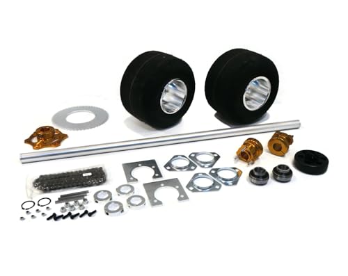 The ROP Shop 36 Inch Shaft Kit for Trike Drift Bikes Includes (2) Go Kart Tires 11x6.00-5