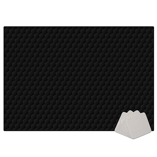 Bureaustoelmat, 100 x 120 cm, hardhouten vloerbescherming, antislip, multifunctioneel, computerrollende gamingstoelmatten voor houten vloeren, parket, laminaat, krasbestendig, tapijt voor thuis