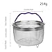 Steamer Basket, Mesh Steaming Basket Stainless Steel Strainer and Insert for 6 qt quart Instant Pots Accessories, with Handle, fits IP Insta Pots, Instapot (Black)