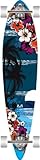 Punked Tropic Night Pintail Lb Comp-9.75x40 Complete Longboard Skateboard