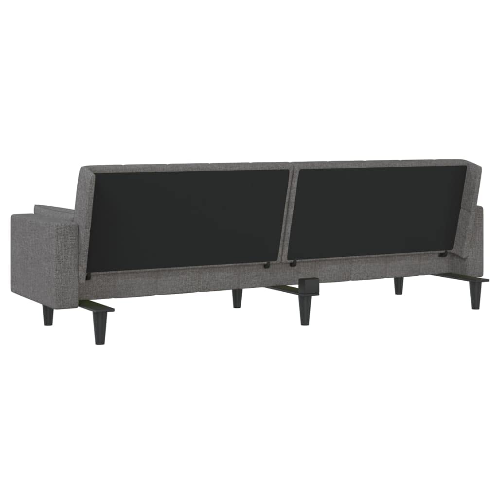 Sofa Cama, Sofá 2 Plazas, Sofá de Salón, Moderno Sofá de Apartamento u Dormitorio, Convertible, Sofá Cama de 2 Plazas con Dos Almohadas Tela Gris Claro