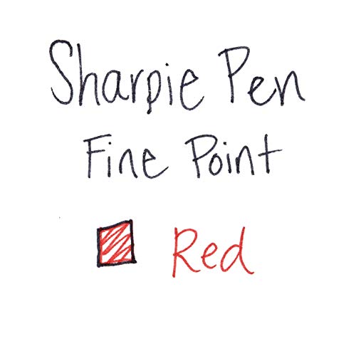 Sharpie Felt Tip Pens, Fine Point (0.4Mm), Red, 12 Count #TOP5