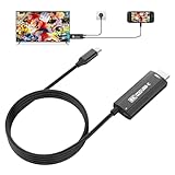 Guermok USB-C to HDMI ケーブル（67インチ）– HDR & ALLM 対応、8K@60Hz / 4K@144Hz、PD100W、Switch 2 ドック／キャプチャーカード／テレビ／携帯型ゲーム機向け USB-C 映像出力（ブラック）