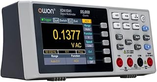 YuqiaoTime OWON XDM1041 XDM1241 Portable Bench Multimeter Tablet Digital Multifunction True RMS 3.5inch LCD DC/AC Voltmeter Measure Testing Tool (XDM1241 Lithium Battery)