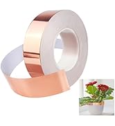 June tech Copper Foil Tape 20mm x 25m,Slug Repellent Copper Foil Tape with Conductive Adhesive,Sl...